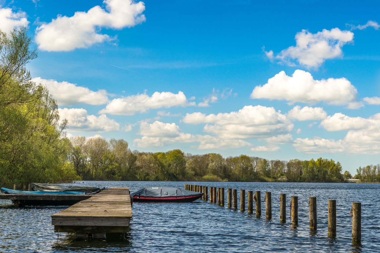 Wooden dock on Lake Anna